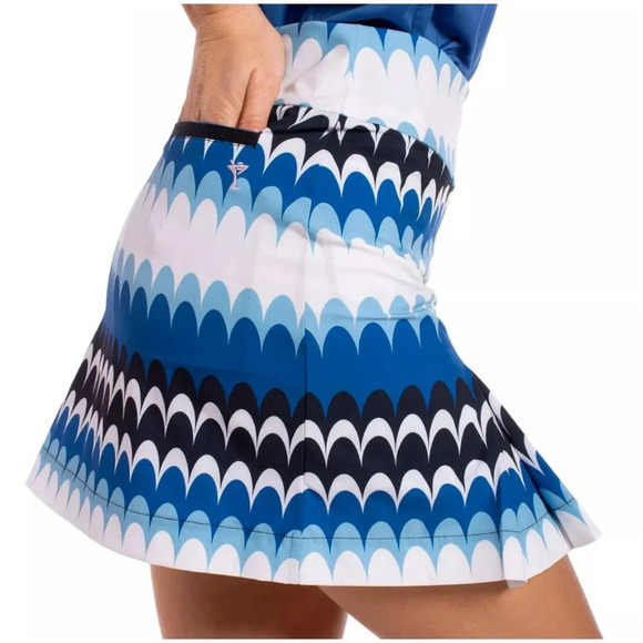 Golftini Women's  17.5” Beachy Waves Golf Skort - Picture 2 of 5